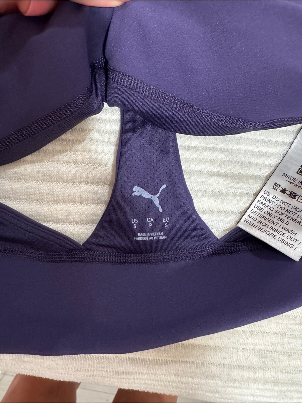 Puma Hyrox High-Neck Sports Bra in Deep Purple - Picture 5 of 5